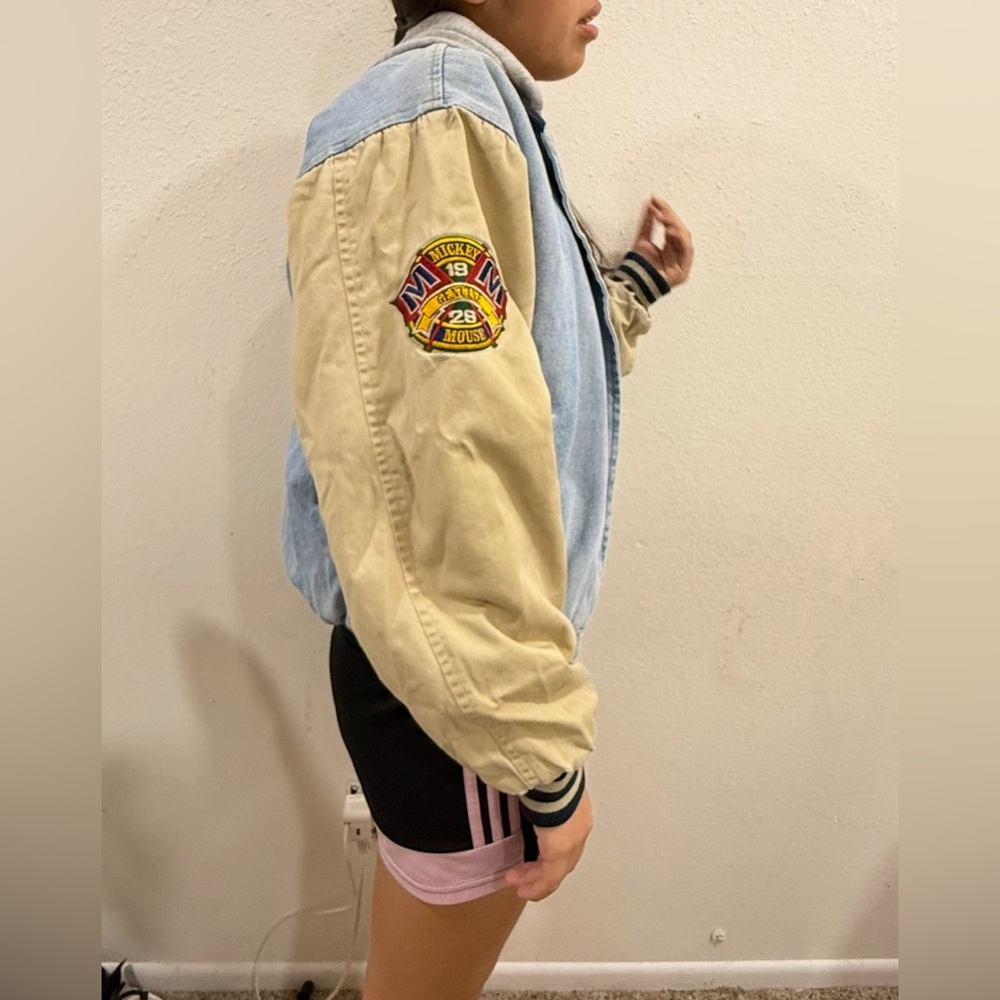 Vintage Disney Store Mickey Mouse League 1928 Champions Jacket Mens Size Small - Picture 9 of 15